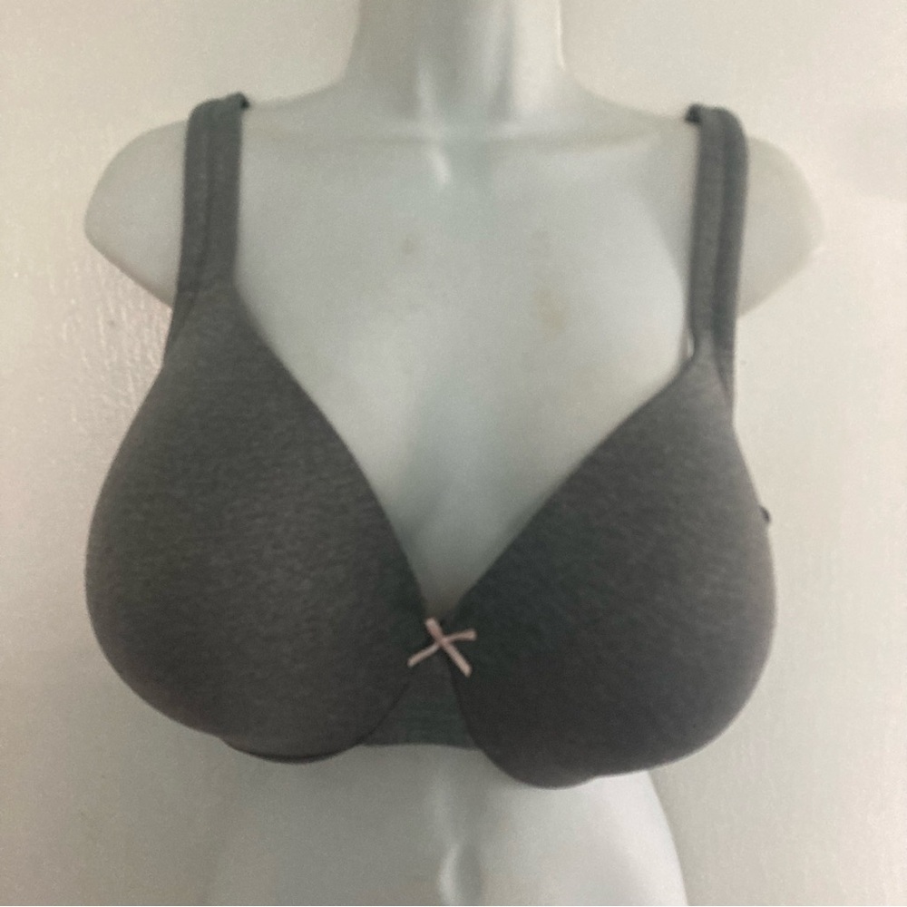 Cacique lightly  Lined Underwire Bra 42DD Gray